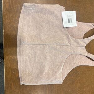 Beyond Yoga Heathered Sports Bra in Light Pink